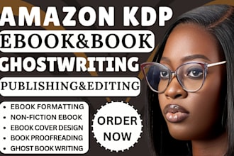 amazon KDP book publishing ebook ghostwriter book formatting editing book writer
