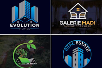make real estate, financial advertising logo design