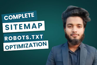 create and optimize XML sitemap and robots txt for SEO
