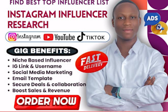 find best instagram amazon ai research youtube tiktok influencer marketing list