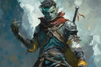 do a amazing d and d character for you