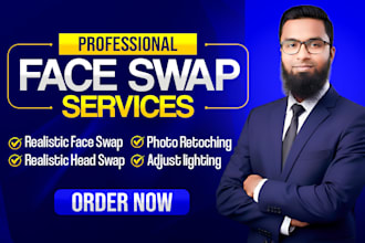do realistic face swap, face change, and head replacement using photoshop