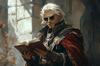 make a amazing d and d character and dnd art for you