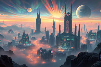 draw sci fi illustration and sci fi art