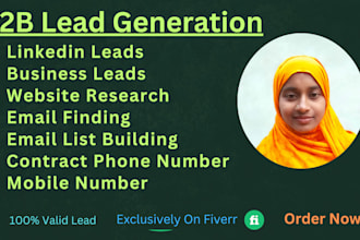 do lead generation and data entry services as your need