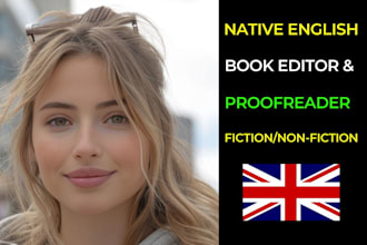 do book proofreading, book editing and line editing