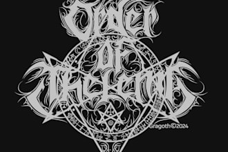 create death, black metal, grindcore, hardcore band logo