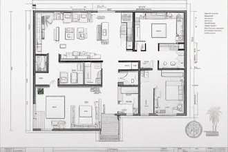make a 2d floor plan of any house design