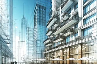 draw quick architectural sketches and perspectives