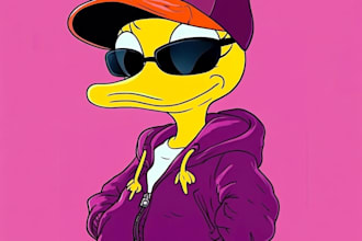 make you as the best simpson yellow cartoon character