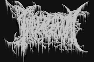 death metal, deathcore, metalcore, logo band merch