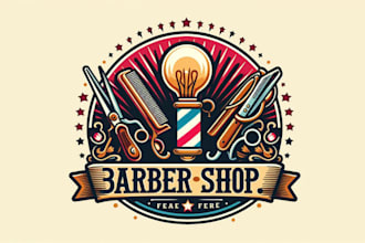 design a stylish hair salon or barber shop logo