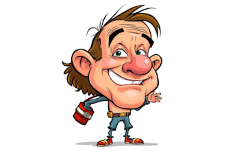 create bighead cartoon caricature from your photo