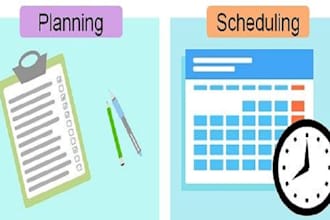 prepare schedule and timelines for the construction works