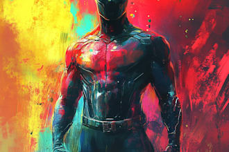 draw your favorite superhero character and comic