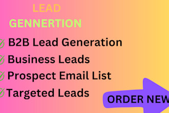 provide b2b lead generation with a verified email