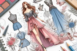 draw a fashion illustration