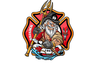 design high quality firefighter logo with express delivery