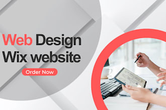 wix website design, wix studio mobile design, redesign wix website, wix design
