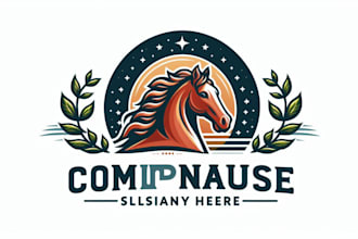 design a professional horse logo