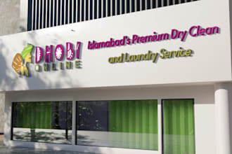 do creative shopfront, window graphics, decal storefront, or signage billboards