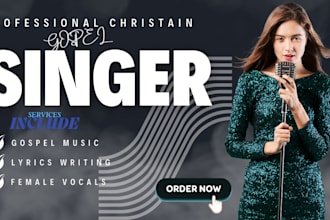 be female gospel singer songwriter, christian vocalist soulful gospel music song