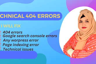 fix 404 errors, google search console error, page indexing issue