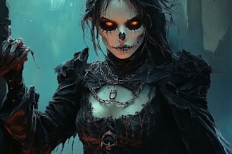 make character art for horror, scifi, and fantasy