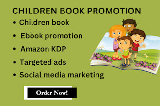 do childrens book ebook promotion amazon kdp  ads social media marketing