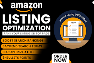 write amazon listing SEO product description and amazon listing optimization