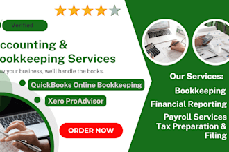 do  bookkeeping using quickbooks online or xero proadvisor