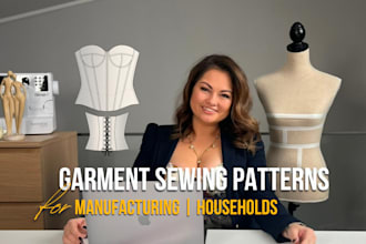 develop and grade custom tailored, bespoke sewing patterns