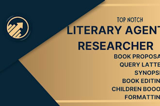 find literary agent for fiction book, children book, movie script, screenplay