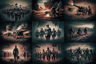 draw military themed illustrations