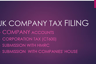 file UK company accounts and corporation tax return ct600