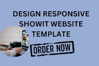 design, redesign and customize showit website and template