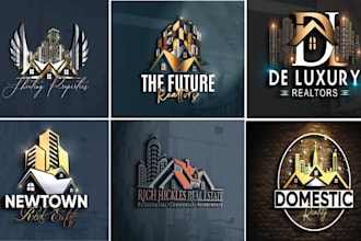 do painting, home repair, real estate and construction logo