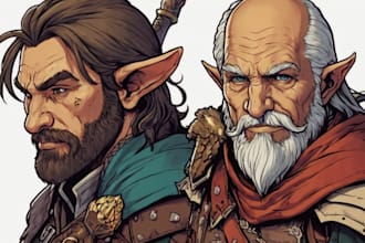 draw your dnd or original character art
