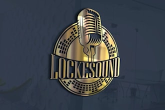 make music, dj, studio, podcast and band logo design