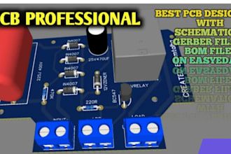 design professional schematic and pcb layout in altium, eagle, kicad, or easyeda