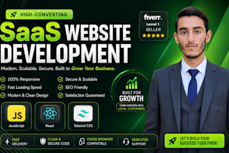 build responsive react js saas application web app front end