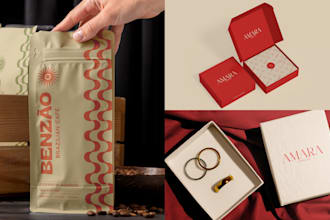 do label design, cosmetic packaging, pouch and mailer box