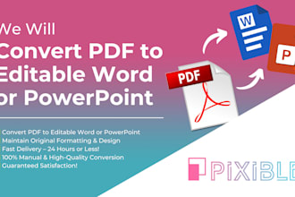 convert PDF to editable word or powerpoint