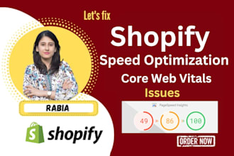 do shopify speed optimization and fix core web vitals issues