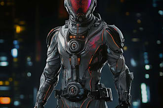 do star wars sci fi character art, game character for you