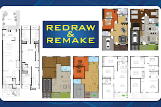 redraw drawings in autocad from PDF or hand sketch