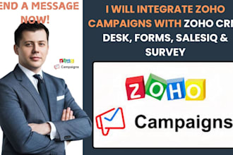 integrate zoho campaigns with zoho CRM, desk, salesiq, forms and survey