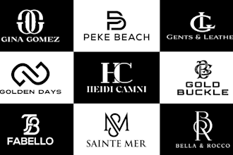 do urban streetwear fashion clothing brand and initial letters logo