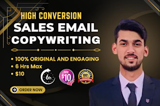 be email copywriter for nurture, sales, cold email sequences