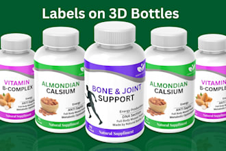 do label design, bottle label, cbd label, supplement label for you